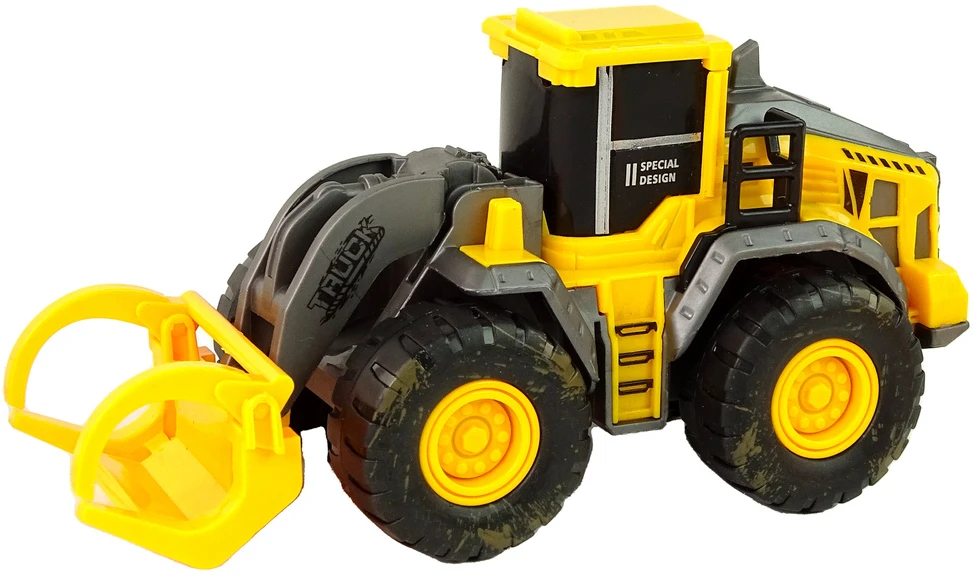 Žaislinis statybinių transporto priemonių rinkinys Lean Toys, geltonas, 3vnt.