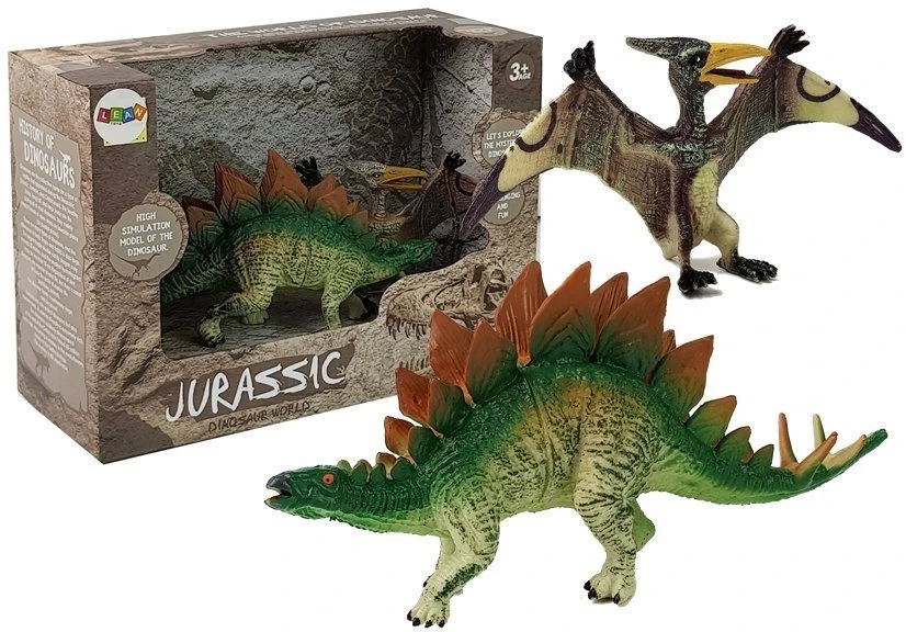 Lean Toys Dinozaurų figūrėlių rinkinys: Stegosaurus, Pteranodon LeanToys