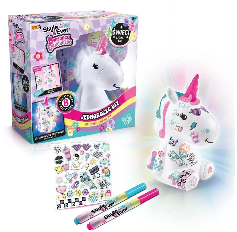 „Epee Glowing Decocorns“ – „pasidaryk pats“ vienaragiai 60046