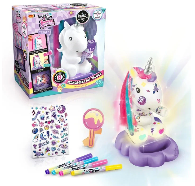 Zestaw Epee Vienaragis Deluxe DIY Glowing Decocorns