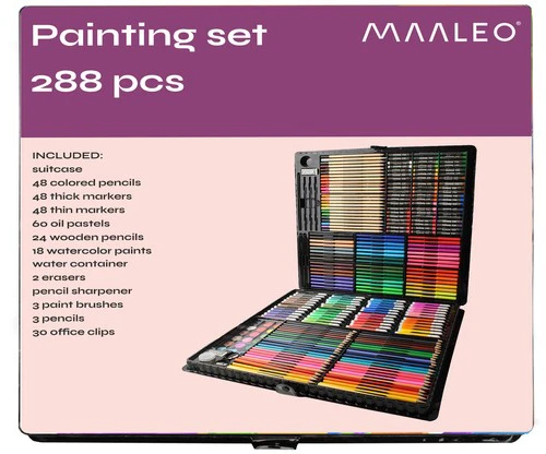 Maltec Maaleo Dažymo rinkinys dėkle 288 vnt