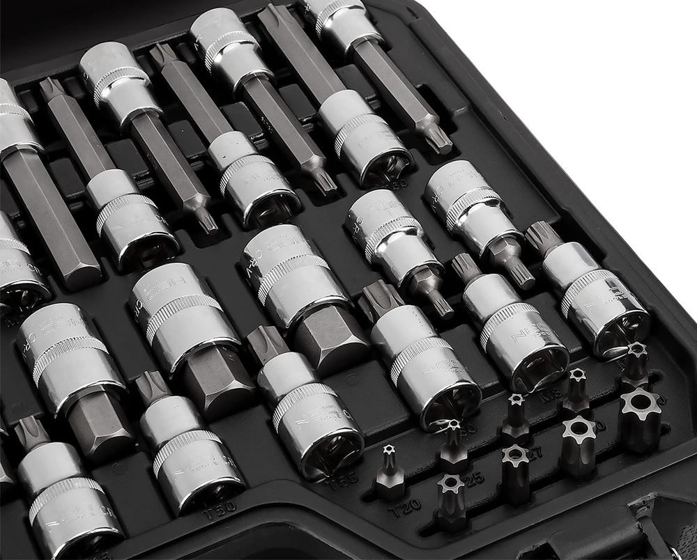 Neo Tools Antgalių rinkinys Neo Torx, 49 vnt