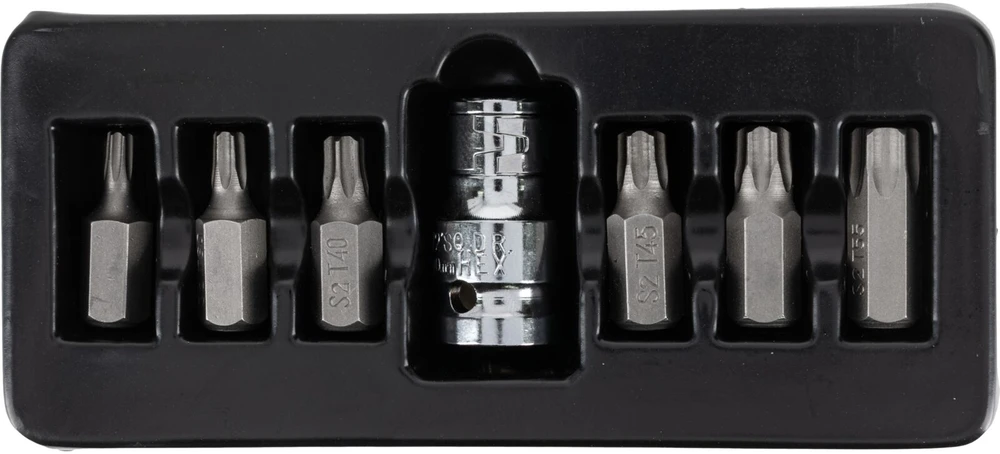 Rinkinys Torx antgalių rinkinys, t25-t55, 7 dalių, s2 proline