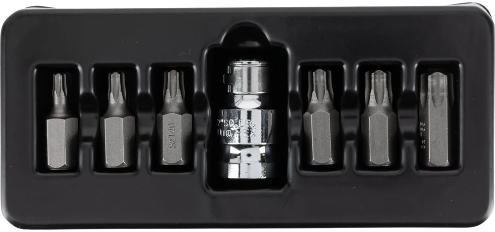 Zestaw Rinkinys „Torx“ apsauginių antgalių rinkinys, t20-t55, 7 dalių, s2 proline