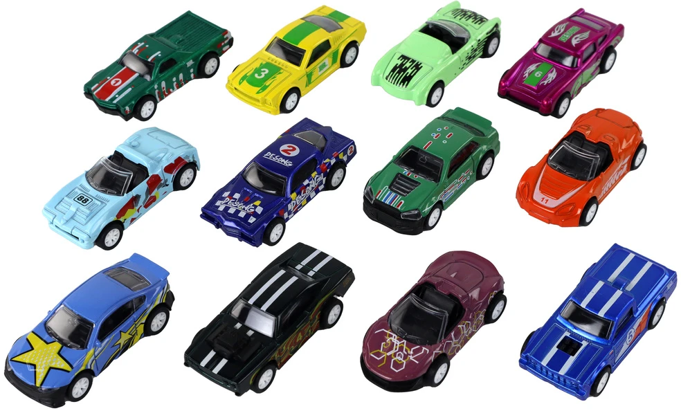Lean Toys Žaislinių transporto priemonių rinkinys Leantoys, 12 vnt
