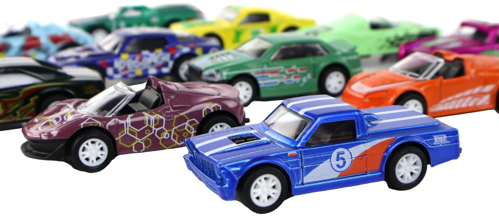 Lean Toys Žaislinių transporto priemonių rinkinys Leantoys, 12 vnt