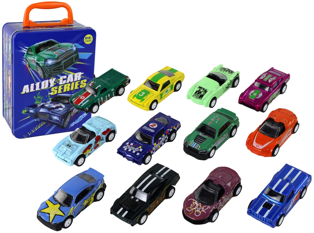 Lean Toys Žaislinių transporto priemonių rinkinys Leantoys, 12 vnt