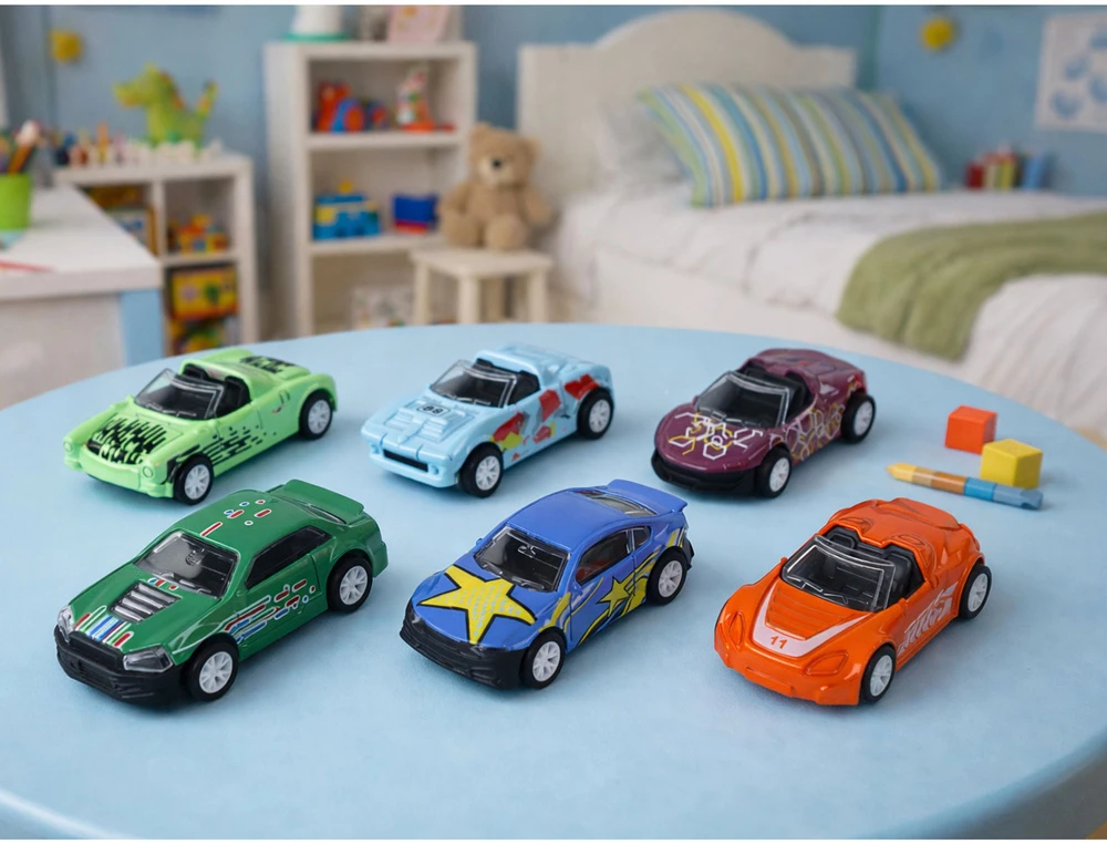 Lean Toys Automobilių rinkinys LeanToys, 6 vnt