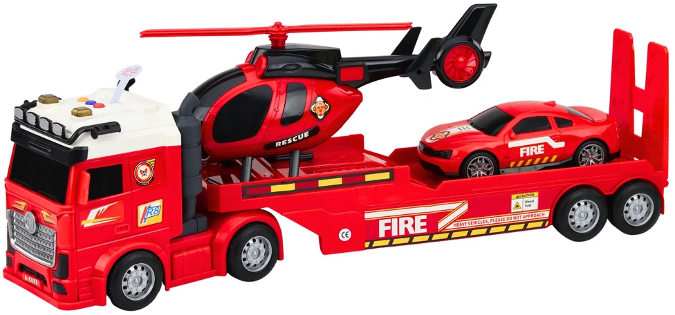 Lean Toys Gaisrinės gelbėjimo rinkinys raudonas