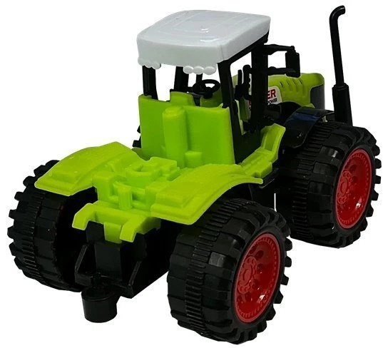 Lean Toys Ūkininko transporto priemonių rinkinys – traktorius su priedais