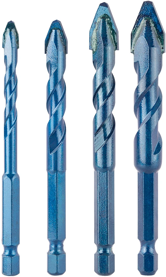 Grąžtas Zestaw Rinkinys Universalių šešiakampių grąžtų rinkinys 6, 8, 10, 12 mm