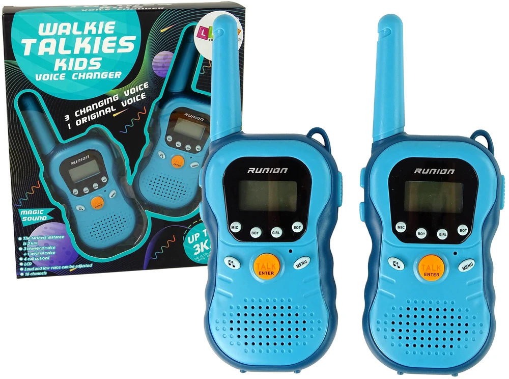 Lean Cars Vaikiškos racijos Walkie Talkies, 5,5x15x2,5 cm