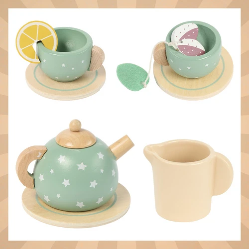 Children's tea set žalias Kruzzel 26393