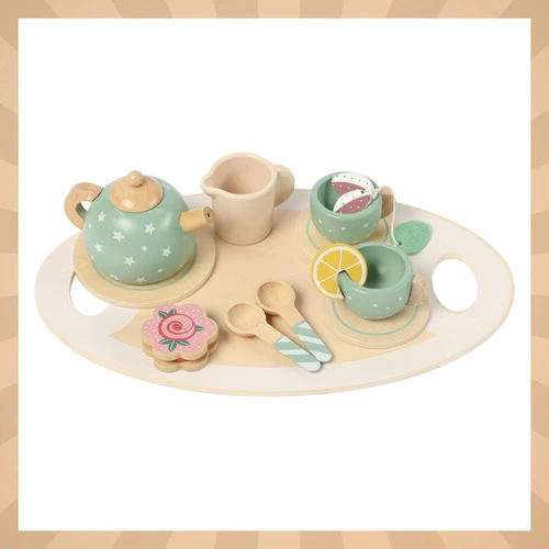 Children's tea set žalias Kruzzel 26393