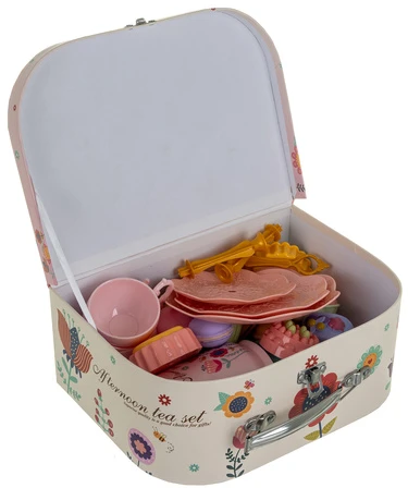 Kruzzel Iso Trade vaikiškas arbatos rinkinys lagamine 26367