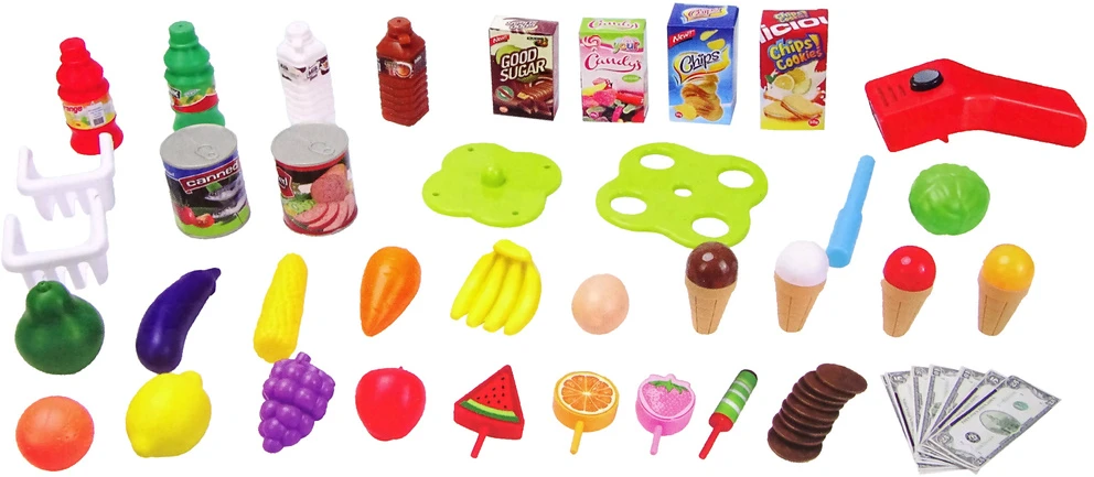 Lean Toys Vaikų prekybos centras LeanToys su skaitytuvu