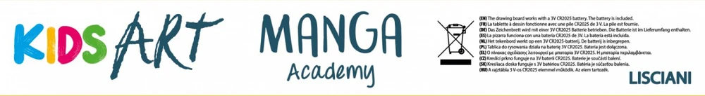 Lisciani Rinkinys Vaikų piešimo rinkinys – Manga Lab