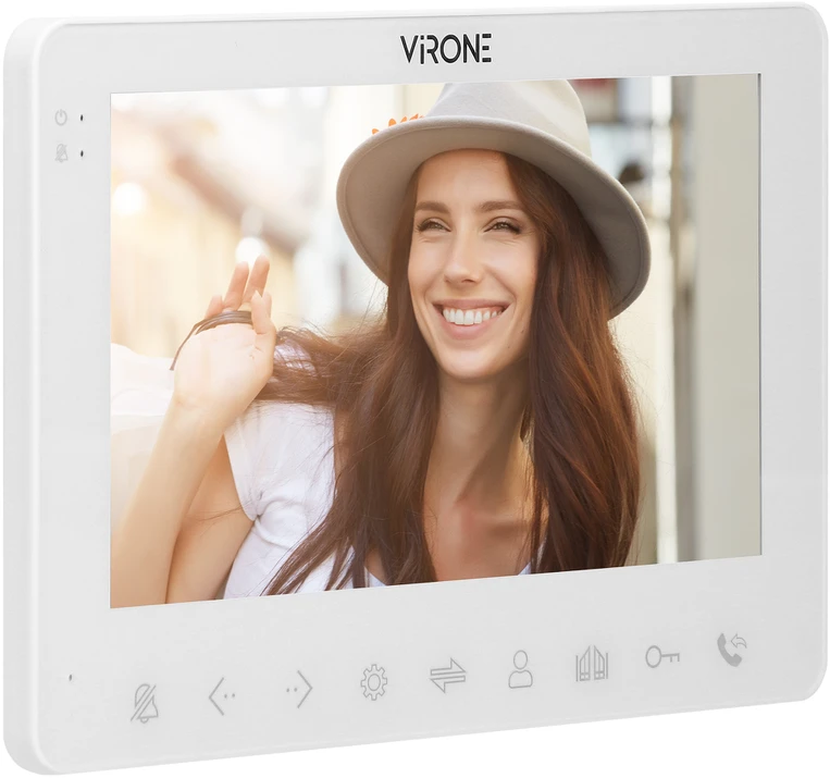 Orno Rinkinys Vaizdo domofono komplektas, be ragelio, spalvotas, LCD 7", OSD meniu, WI-FI + programėlė telefonui, vartų valdymas, baltas, VIFAR