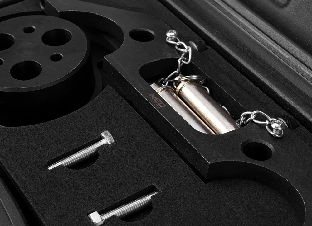 Neo Tools Rinkinys Variklių laikmačio nustatymo įrankių rinkinys „Opel“ benzininiams ir dyzeliniams varikliams