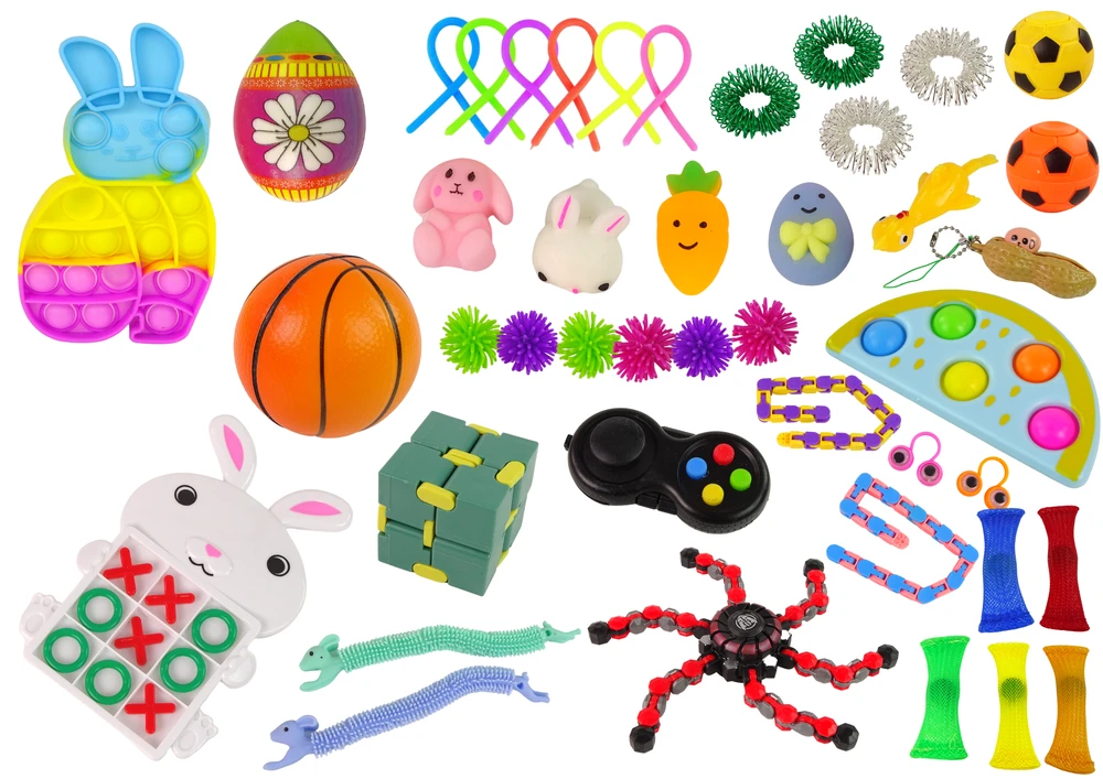 Lean Toys Sensorinių žaislų rinkinys vaikams, 29 vnt