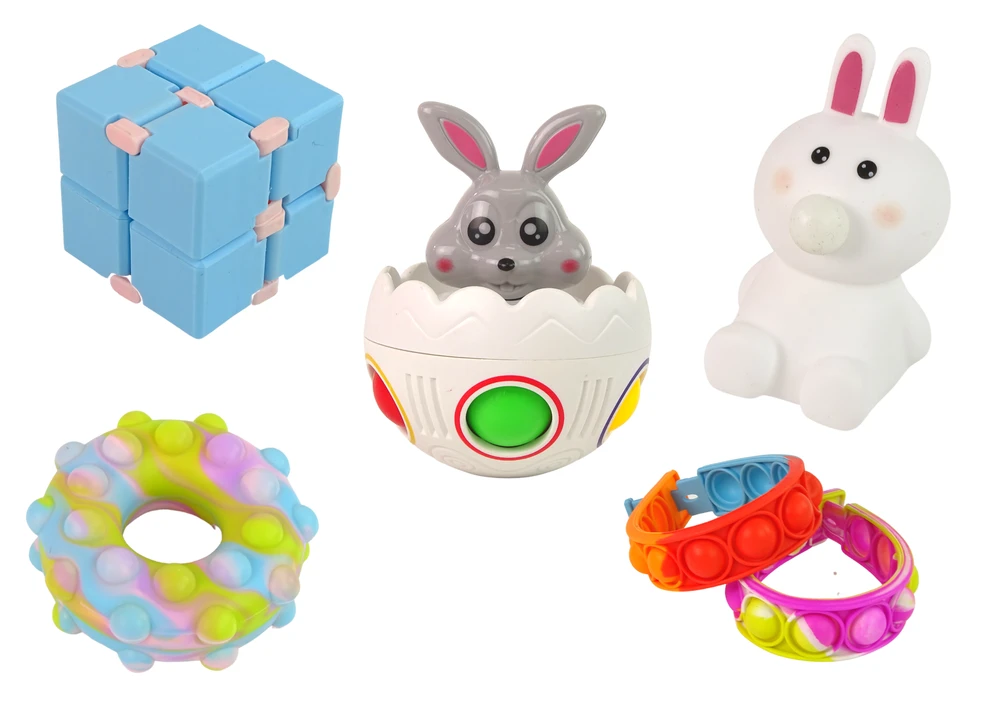 Zestaw Velykų sensorinių žaislų rinkinys vaikams Lean Toys
