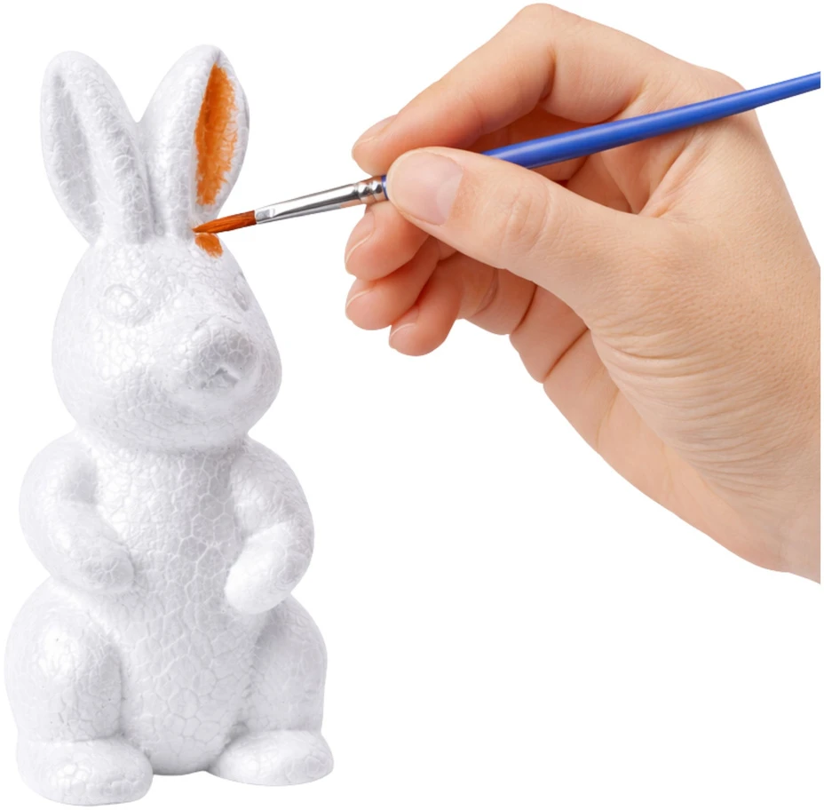 Lean Toys Putplasčio Velykų dekoravimo rinkinys kiškutis ir 3 kiaušiniai 7854
