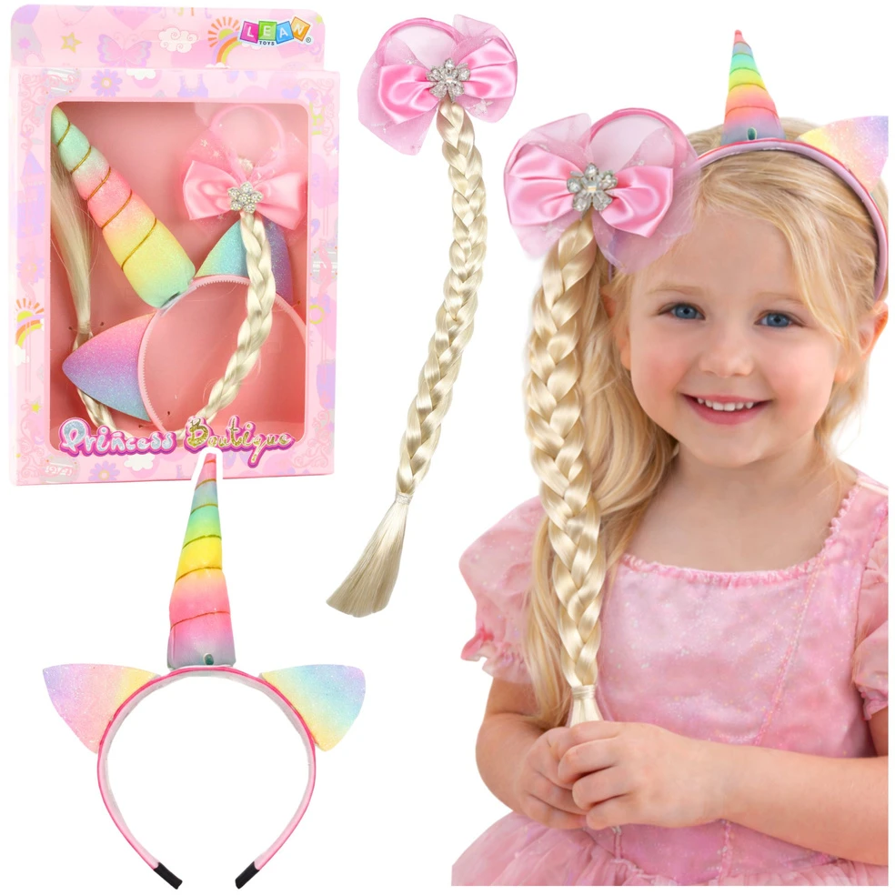 Lean Toys Vienaragio plaukų aksesuarų rinkinys vaikams