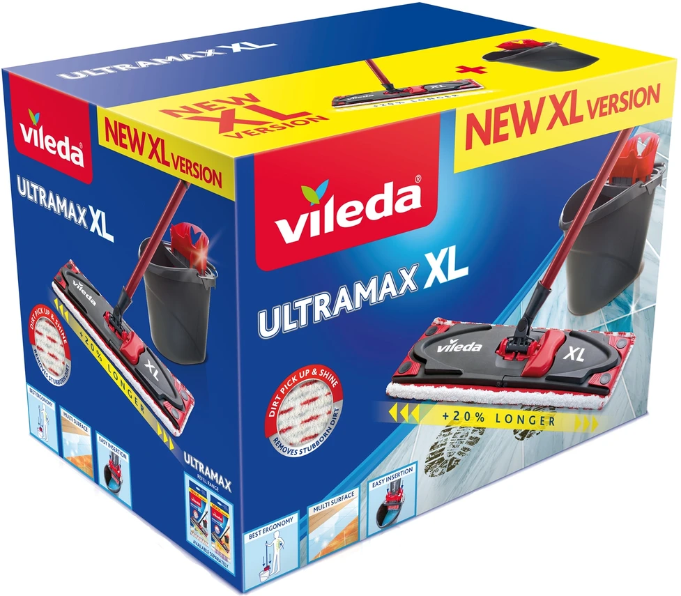 Grindų valymo rinkinys Vileda Ultramax Box XL