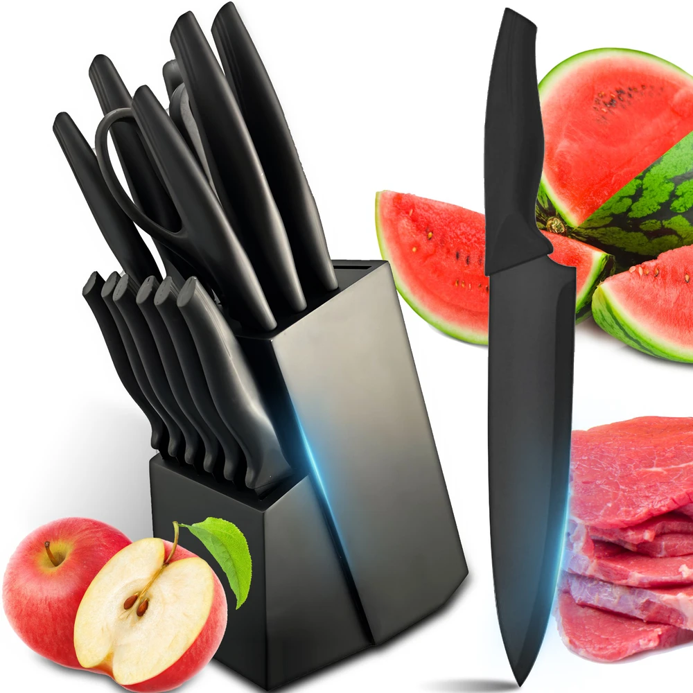 Virtuvinių peilių rinkinys Retoo Sharp 16 vnt. su stovu