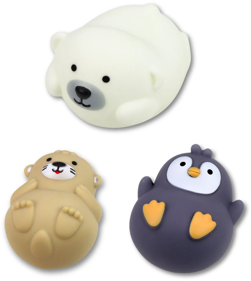Lean Toys Vonios žaislų rinkinys pastelinės spalvos