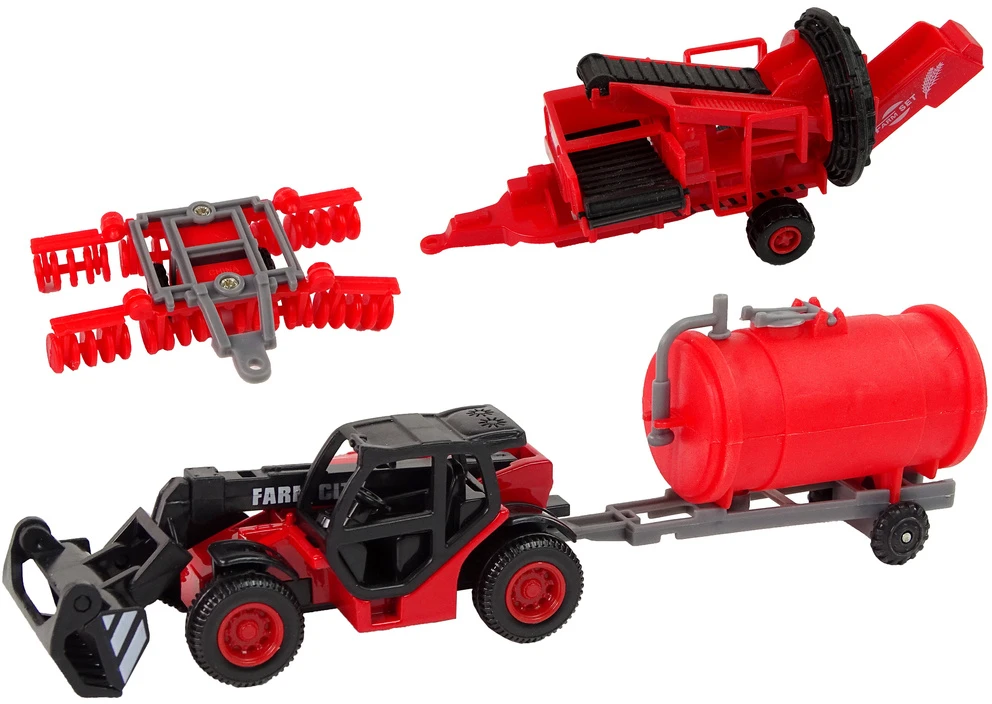 Žemės ūkio transporto priemonių rinkinys Lean Toys