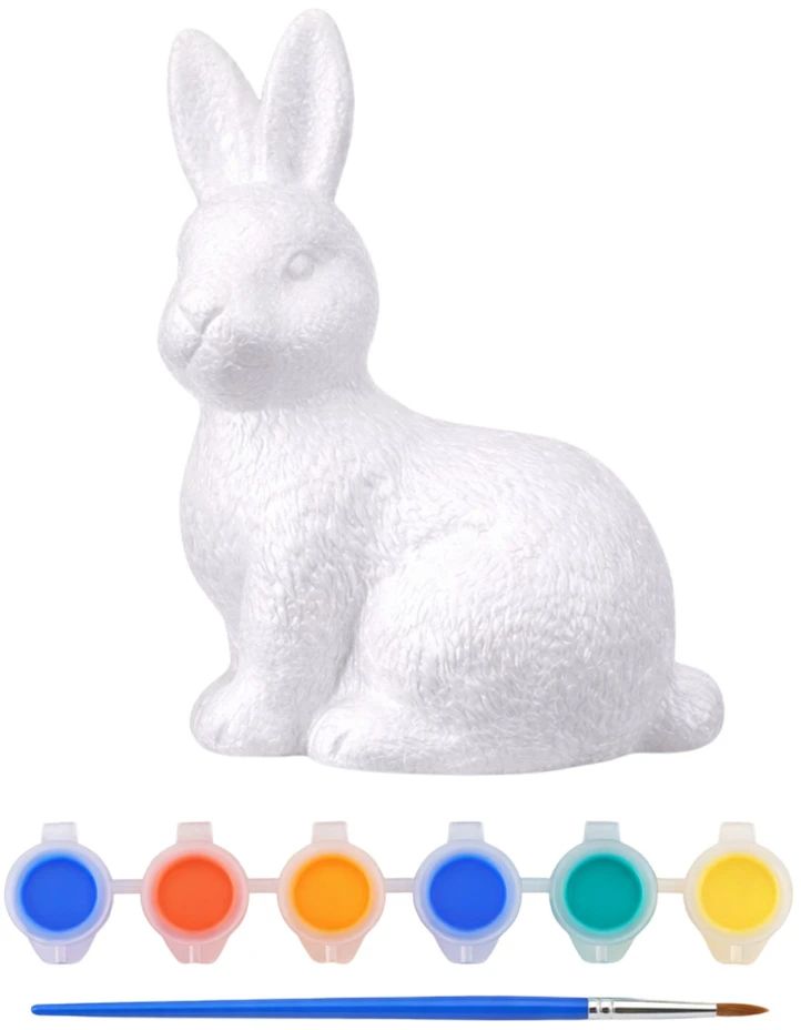 Lean Toys Putplasčio Velykų kiškučio dekoravimo rinkinys 2598