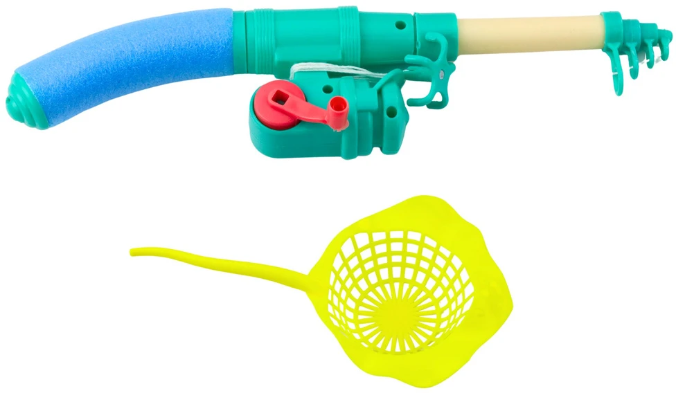 Lean Toys Žaidimų stalas vaikams vėžlio formos su žvejybos rinkiniu, mėlynas