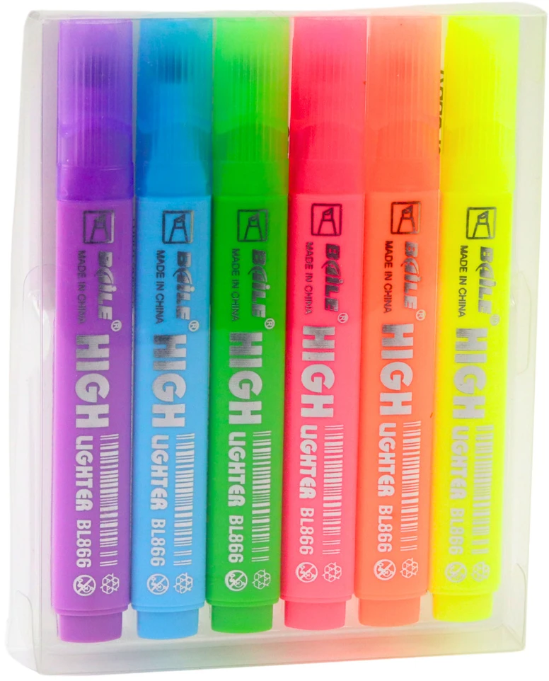 Lean Neoninių Tekstų Žymeklių Rinkinys, 6 vnt.