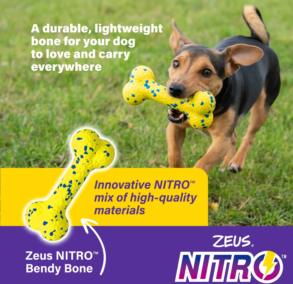 Zeus Nitro - Lankstus kaulas - Geltonas ir mėlynas - 16 cm