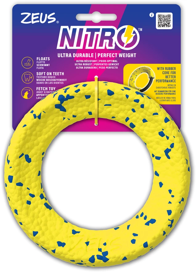 Zeus Nitro - Svertinis Žiedas - Geltonas ir Mėlynas - Ø16cm