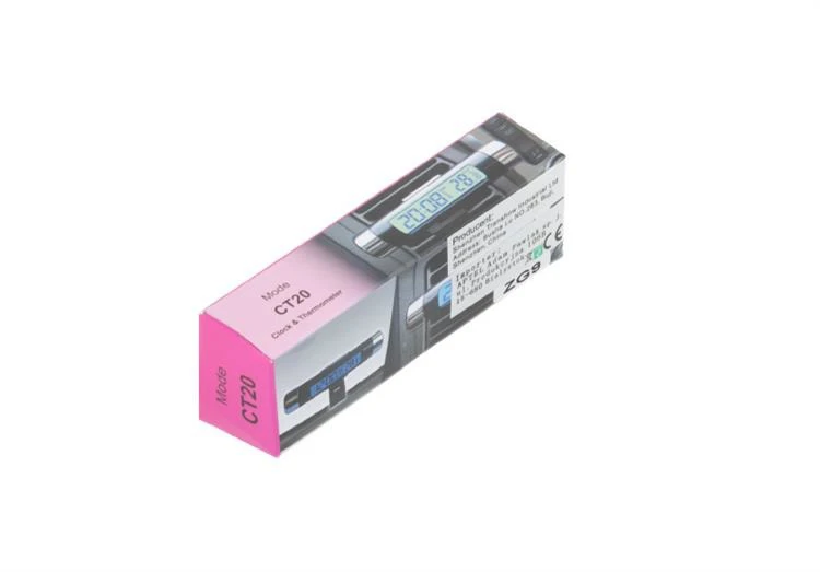 ZG9 Elektroninis automobilio termometras ir laikrodis su LCD ekranu