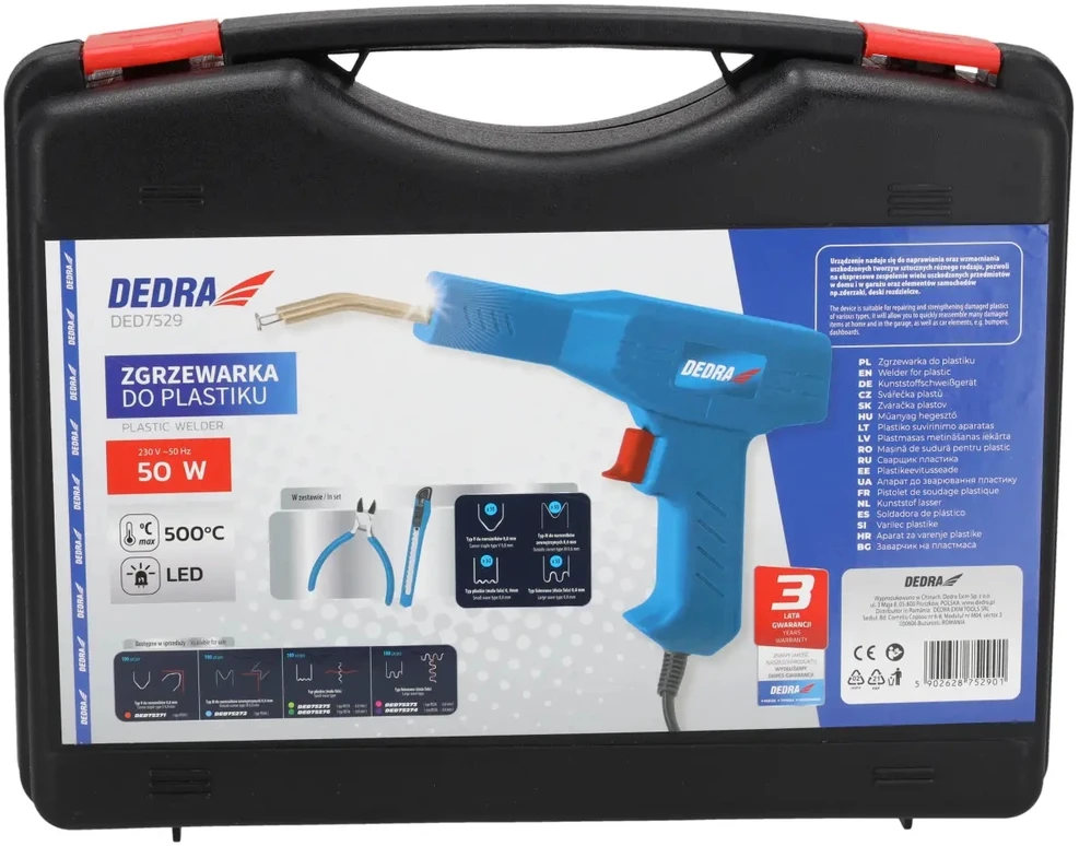 Zgrzewarka Plastikinių suvirinimo aparatų rinkinys 50 W, 500 laipsnių, 200 kablių