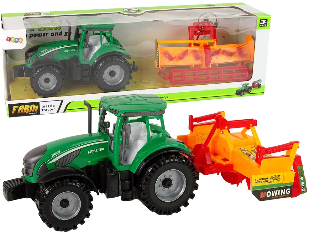 Traktorius su kultivatoriumi Lean Toys