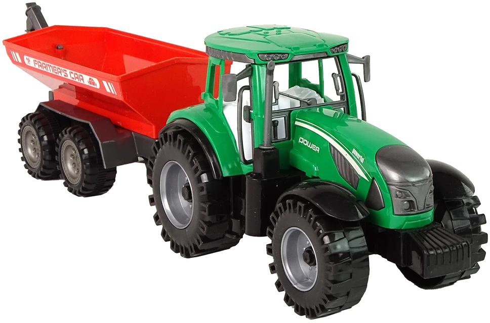 Traktorius su priekaba Lean Toys
