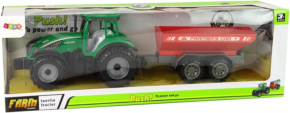 Traktorius su priekaba Lean Toys
