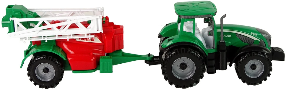 Traktorius su purkštuvu Lean Toys, žalias