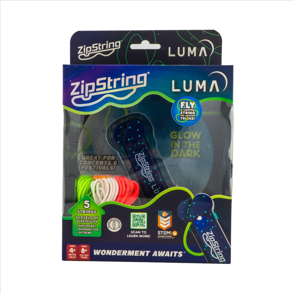 Usorteret Zipstring Užtrauktukas – Luma, šviečiantis tamsoje (50246)