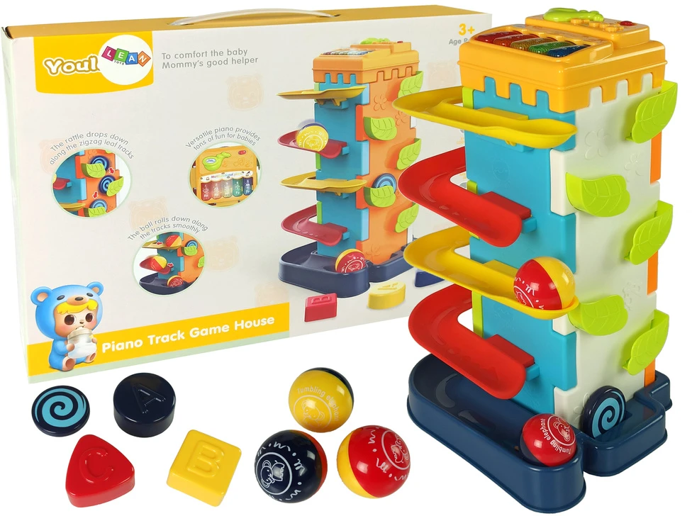 Lean Toys Edukacinis figūrėlių žaidimas 4 aukštų su melodijomis