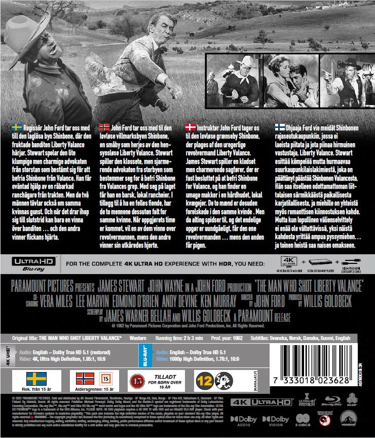 Žmogus, kuris nušovė Liberty Valance (John Wayne ir James Stewart)