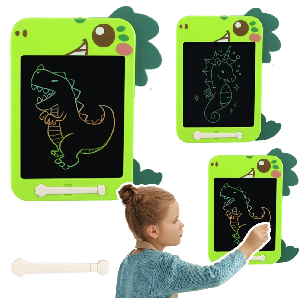 Lean Toys Piešimo planšetė dinozauro formos Znikopis – LCD