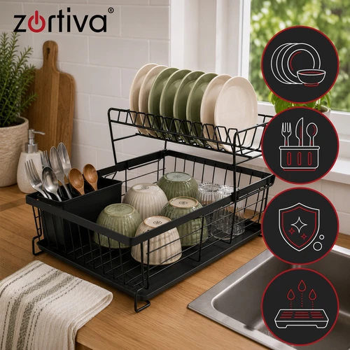 „Zortiva“ dviejų lygių indų džiovyklė