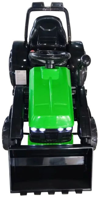Vienvietis vaikiškas elektrinis traktorius Lean cars, žalias