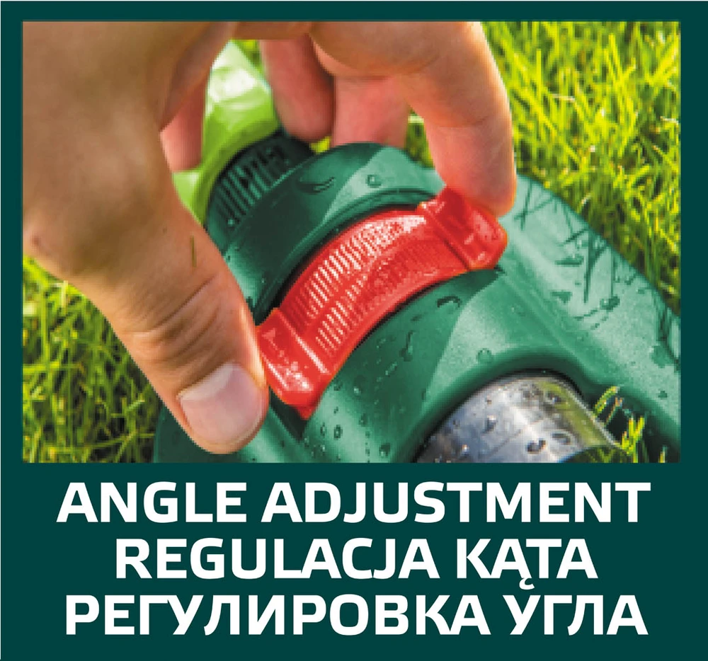 Verto Osciliacinis purkštuvas, purškimo plotas 13 x 18 m, 16 purškimo antgalių, antgalių atkimšimo adata