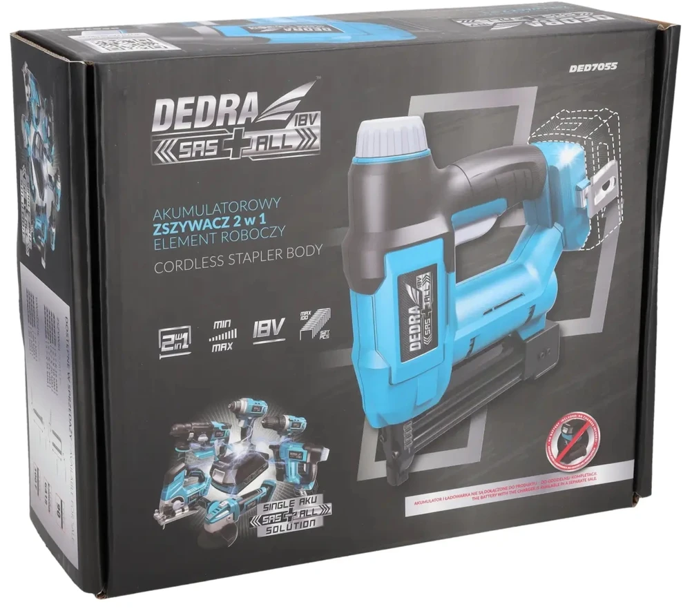 Akumuliatorinis kabiamušis-viniakalis Dedra DED7055, 18V